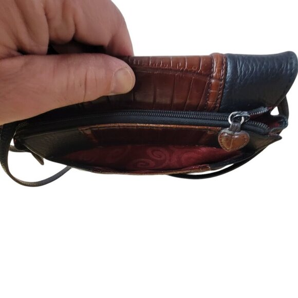 Brighton Cross Body Leather Purse Organizer - Picture 6 of 12